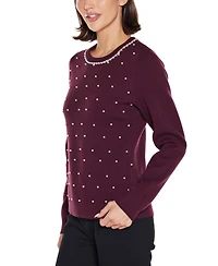 Belldini Women's Front-Embellished Sweater