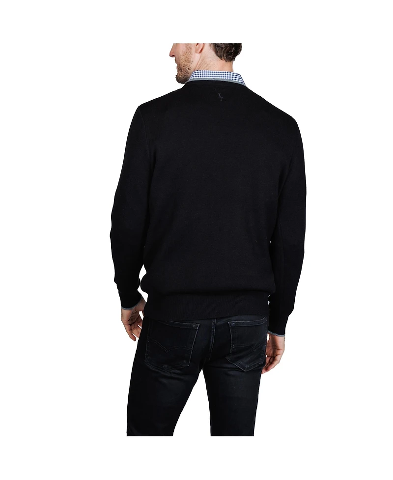 Tailorbyrd Men's Fine Knit Crew Neck Sweater