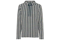 Olsen Women's Houndstooth Jersey Top