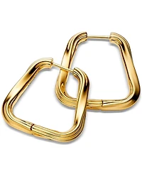 Pandora Twisted Triangle Large Hoop Earrings