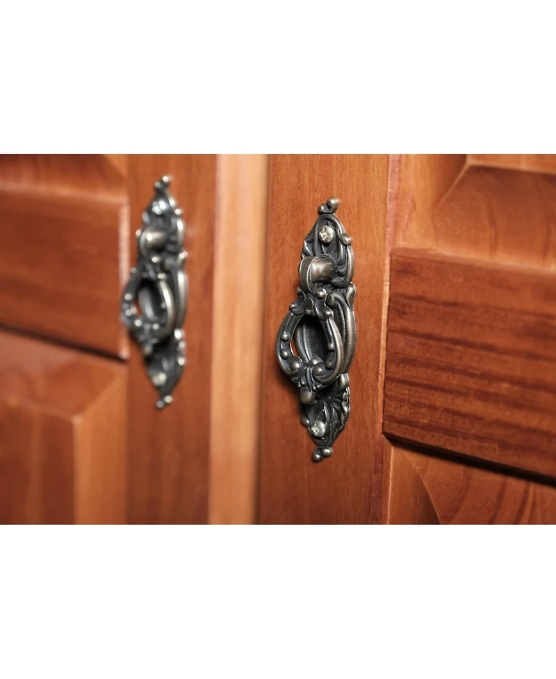 Palace Imports 100% Solid Wood Kyle 4-Door Wardrobe with Mirrored Doors