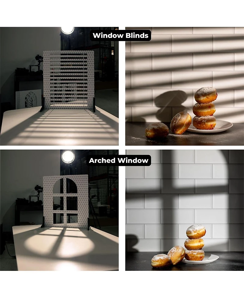 V-flat World Stone Kit with 4x 24x24" Double Sided Duo Board Backdrop and 2x Shadow Board