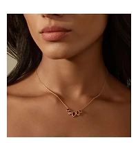 Satya Jewelry Ignite Strength Garnet Petal Necklace