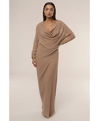 Jluxlabel Women's Savanna Cowl Maxi Dress