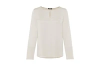 Olsen Women's Mixed Media Blouse