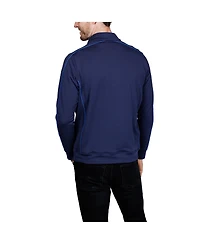 Tailorbyrd Men's Textured Knit Performance Quarter Zip