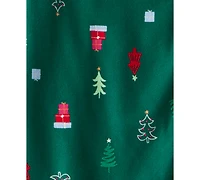 Carter's Adult Men or Women 2-Piece Christmas Tree Print Pajama Set