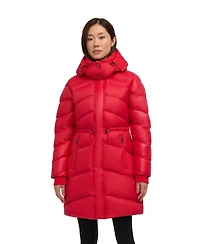 Pajar Women's Saturn Mid-Length Quilted Puffer with Removable Hood