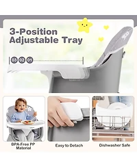 Gymax Baby 16-in-1 High Chair w/ Activity Center Booster Seat Building Block Table