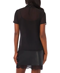 Vince Camuto Women's Mock Neck Blouse