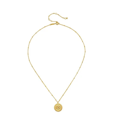 Satya Jewelry True Visionary White Topaz Evil Eye Necklace