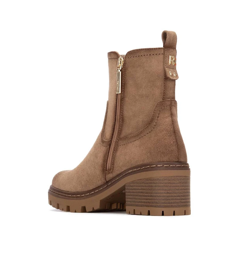 Women's Side Zipper Suede Booties Refresh Collection By Xti