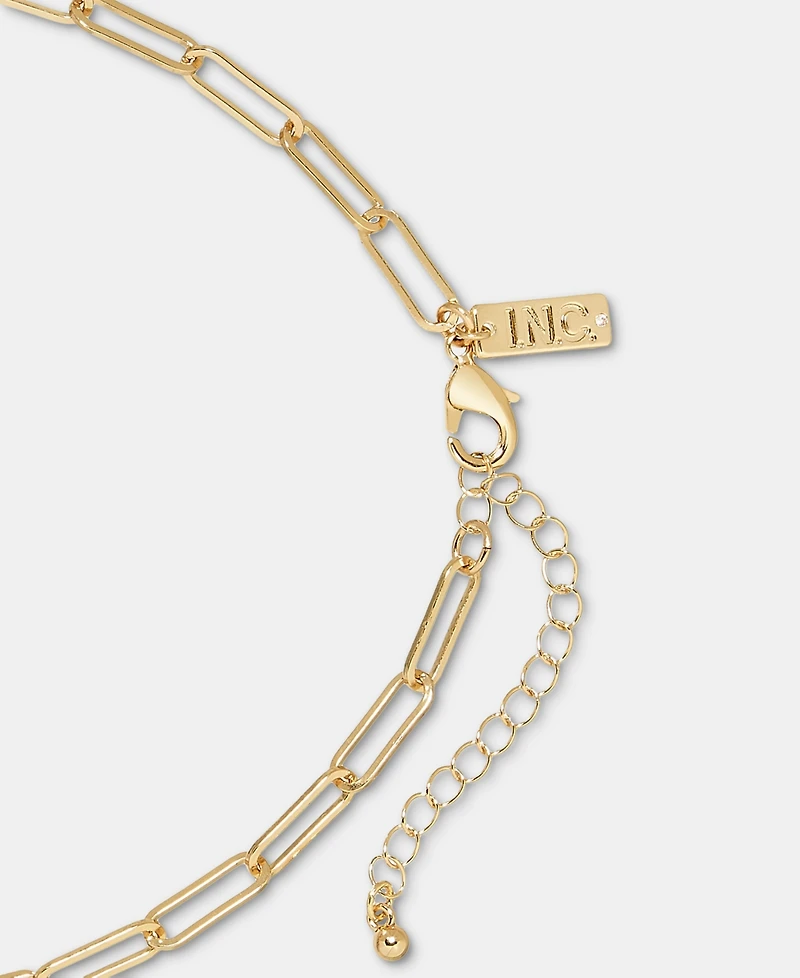 I.n.c. International Concepts Color Crystal & Imitation Pearl Heart Pendant Necklace, 16" + 3" extender, Macy's Exclusive