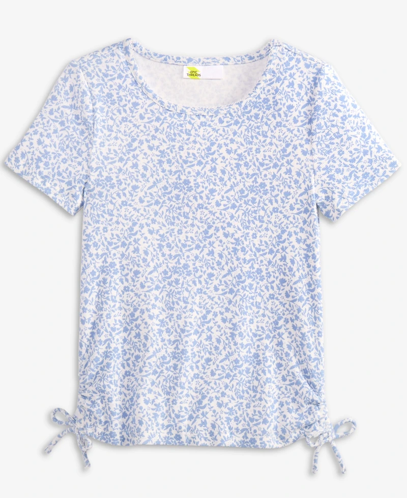 Epic Threads Girls 5-18 Printed Side Ruched Top, Macy's Exclusive