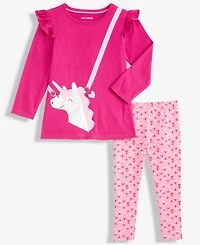 Epic Threads Girls Toddler 2T-4T 2-Piece Ruffled Top and Leggings Set, Macy's Exclusive