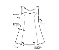 Swimsuits for All Women's Mesh High Neck Swimdress