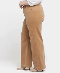 Nydj Plus Corduroy Teresa Wide Leg Pants