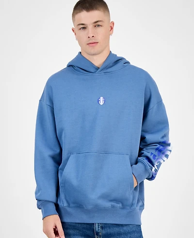 Hugo Boss Men's Niftyhood Logo Cotton French Terry Pullover Hoodie