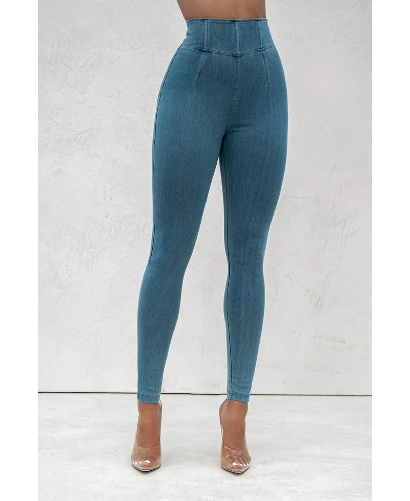 Jluxlabel Women's Alice High Waisted Jeans