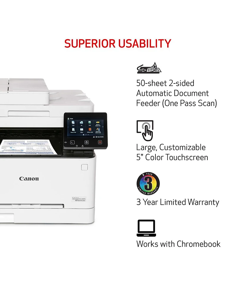 Canon Color imageCLASS MF656Cdw All-In-One Wireless Duplex Laser Printer
