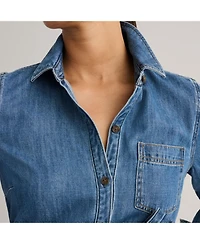 UNTUCKit Women's Denim Lea Shirtdress