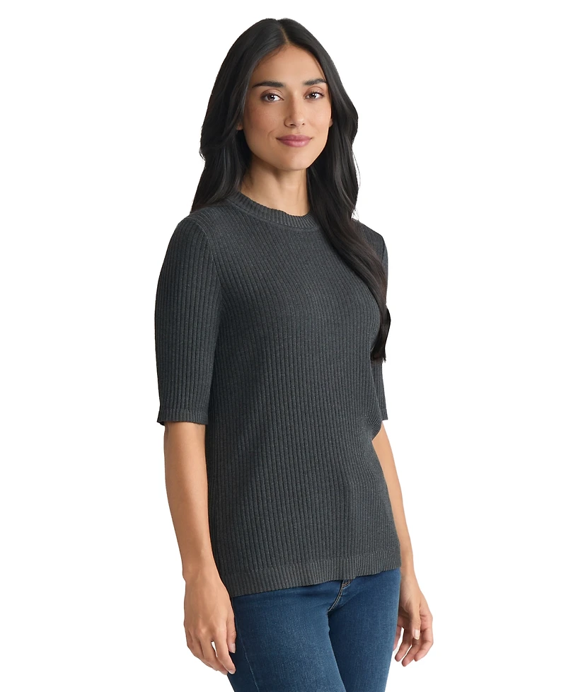 Jones New York Women's Sutton Crew Neck T-Shirt Sweater