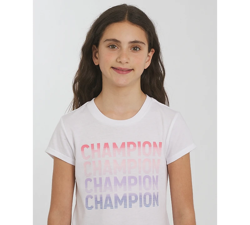 Champion Girls 7-16 Short-Sleeve Logo Graphic T-Shirt