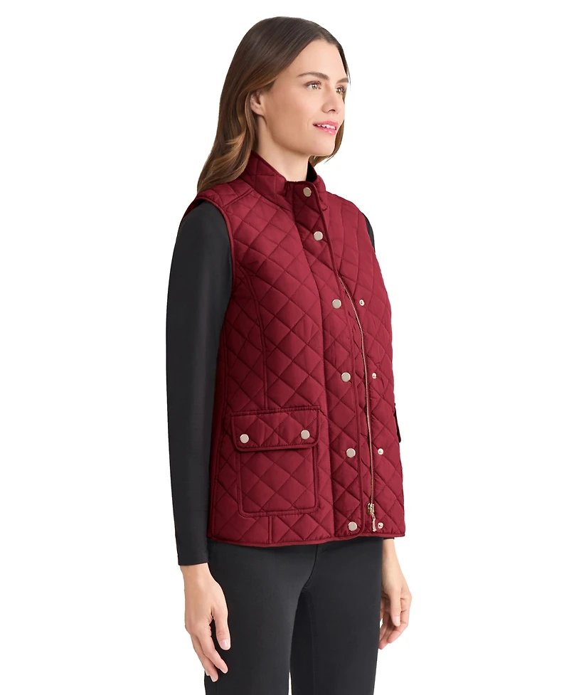 Jones New York Women's Patch Pocket Vest Jacket