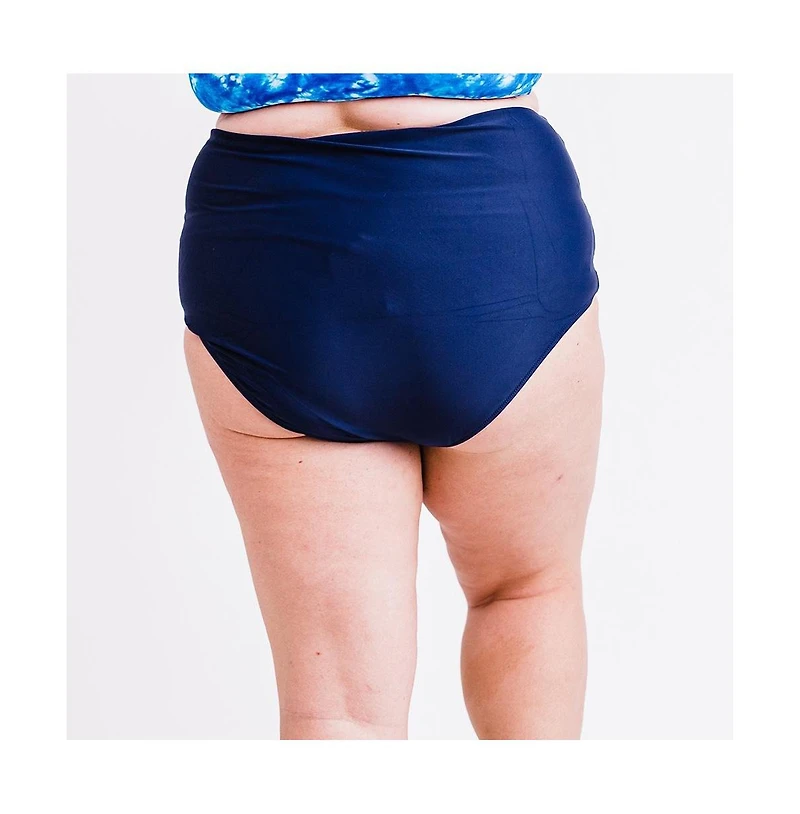 Calypsa Plus Size High-Waisted Bikini Bottom