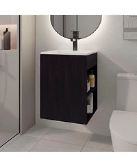 Depot E-Shop Froid Bathroom Vanity, 1 Door, 3 shelves