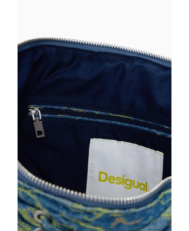 Desigual Women's Large braided denim bag