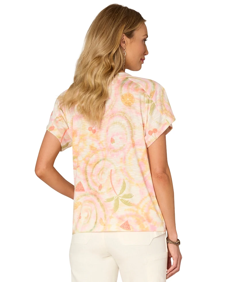 Democracy Women's Petite Short Sleeve Top
