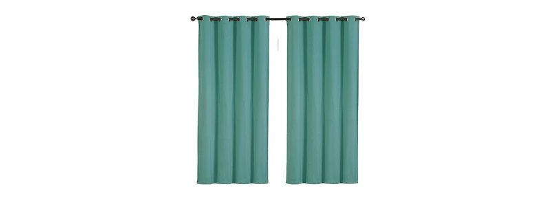 GoodGram 2 Pack: Hotel Thermal Grommet 100% Blackout Curtains - 52 in. W x 63 L