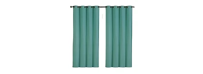 GoodGram 2 Pack: Hotel Thermal Grommet 100% Blackout Curtains - 52 in. W x 63 L