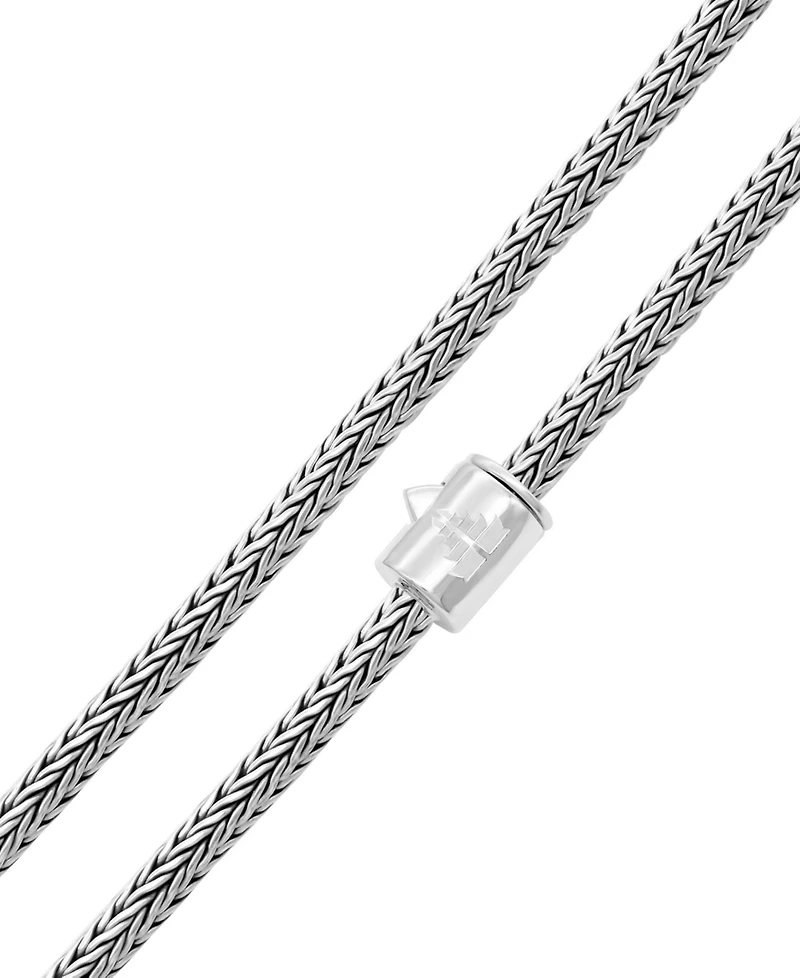 Devata Foxtail Round 4mm Chain Necklace in Sterling Silver, 26 inches