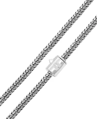 Devata Foxtail Round 4mm Chain Necklace in Sterling Silver, 26 inches