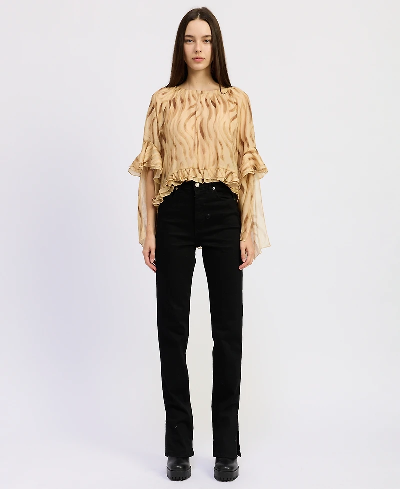 En Saison Women's Giavanna Printed Top