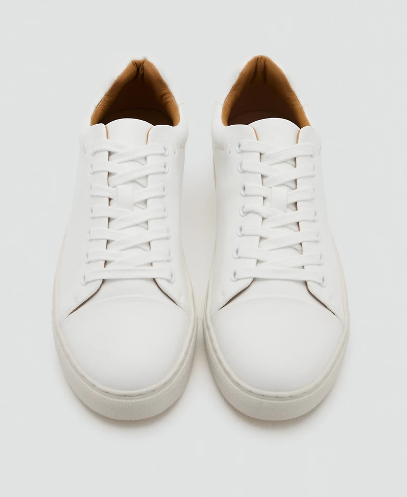 Mango Men's Lace-Up Panel Sneakers