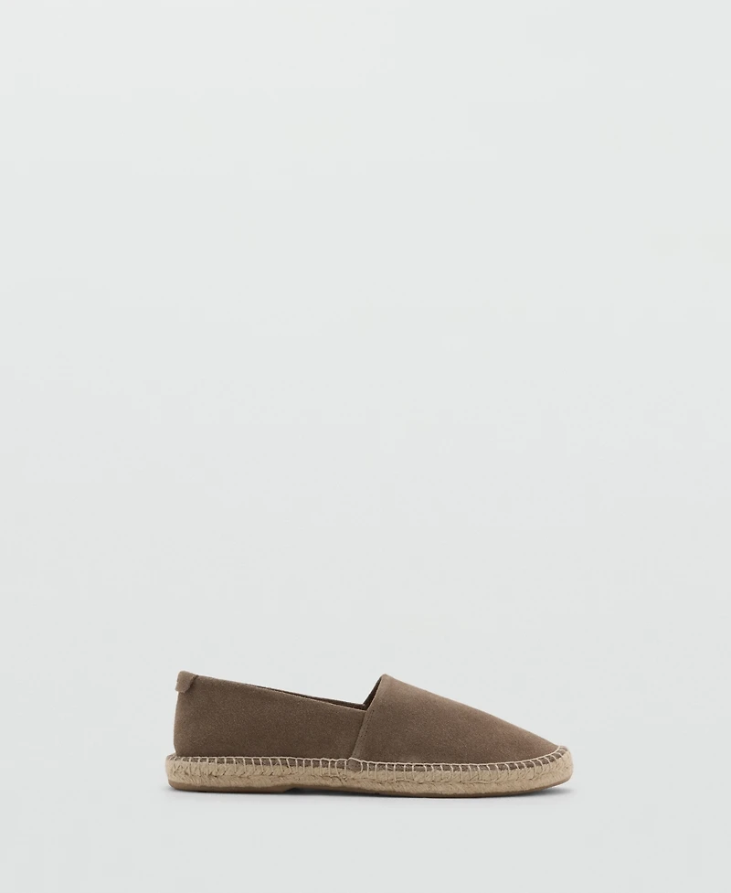 Mango Men's Jute Suede Espadrilles Shoe