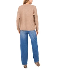 Vince Camuto Women's Cozy V-Neck Dropped-Shoulder Sweater