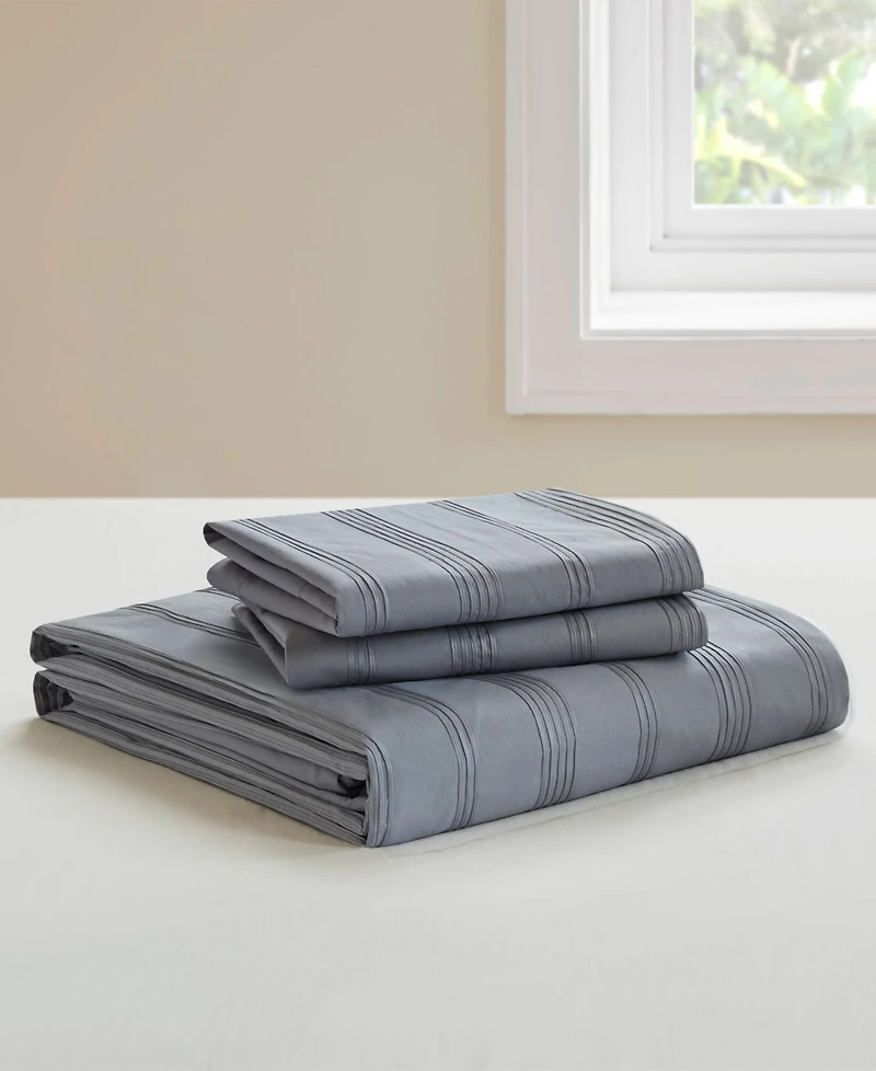 510 Design Logan Woven Striped 3-Pc. Duvet Cover Set