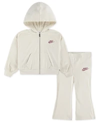 Nike Toddler Girls 2T-4T 2-Piece Zip-Up Hoodie and Flared Leggings Set
