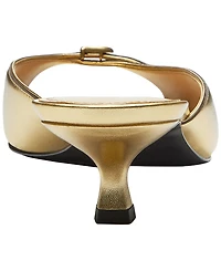 Coach Women's Kitten Heel Round Toe Dress Sandals