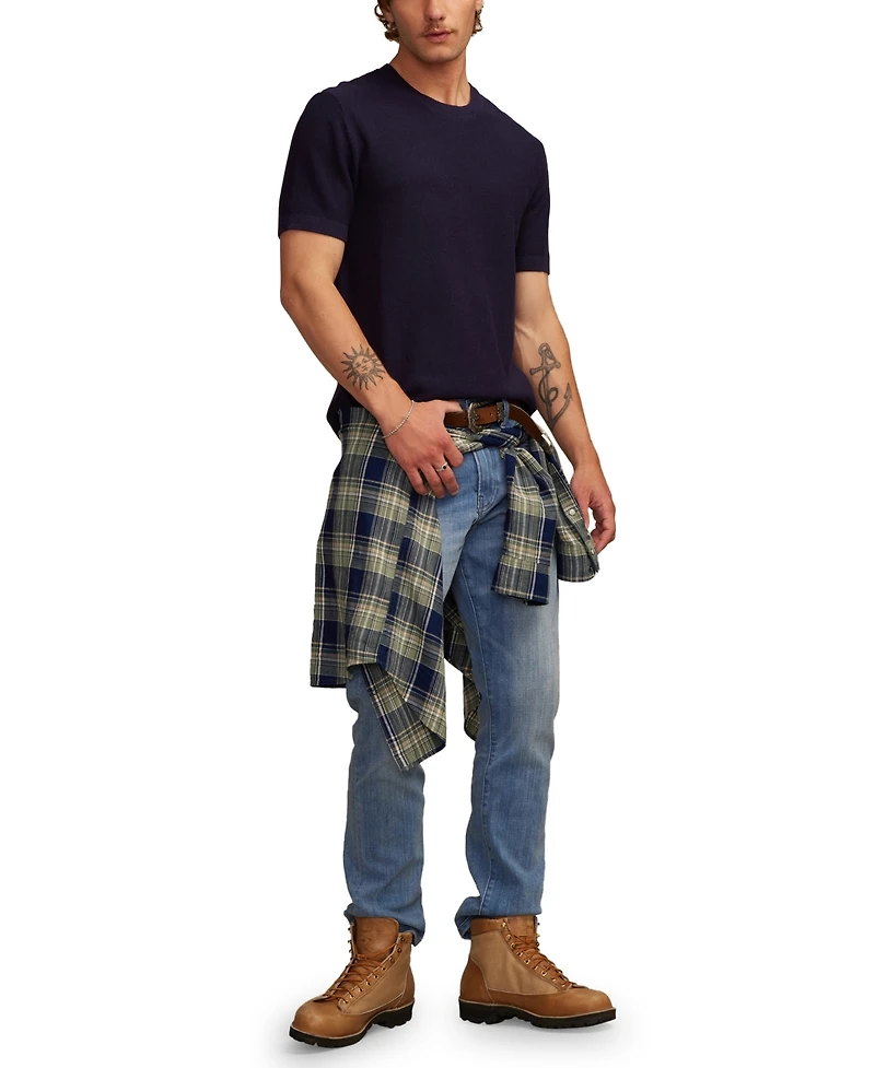 Lucky Brand Men's Short Sleeve Crewneck Sweater