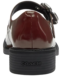 Coach Women's Tea Rose Mary Janes Slip On Flats