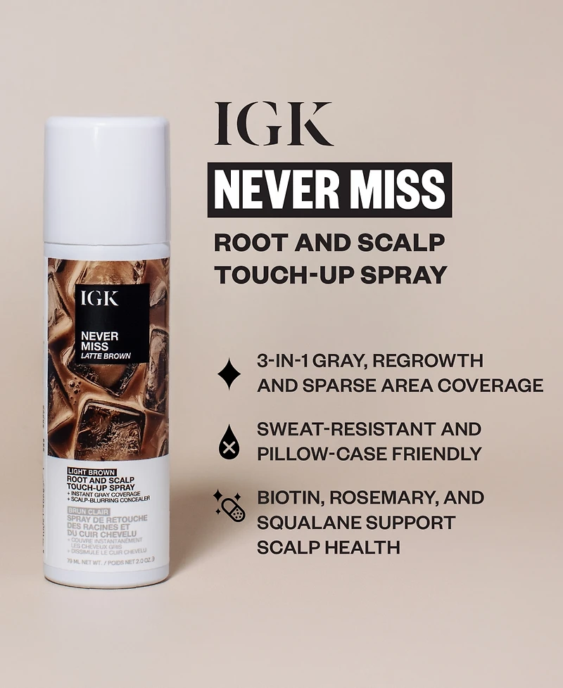 Igk Hair Never Miss Root and Scalp Blonde Dunes Touch-Up Spray