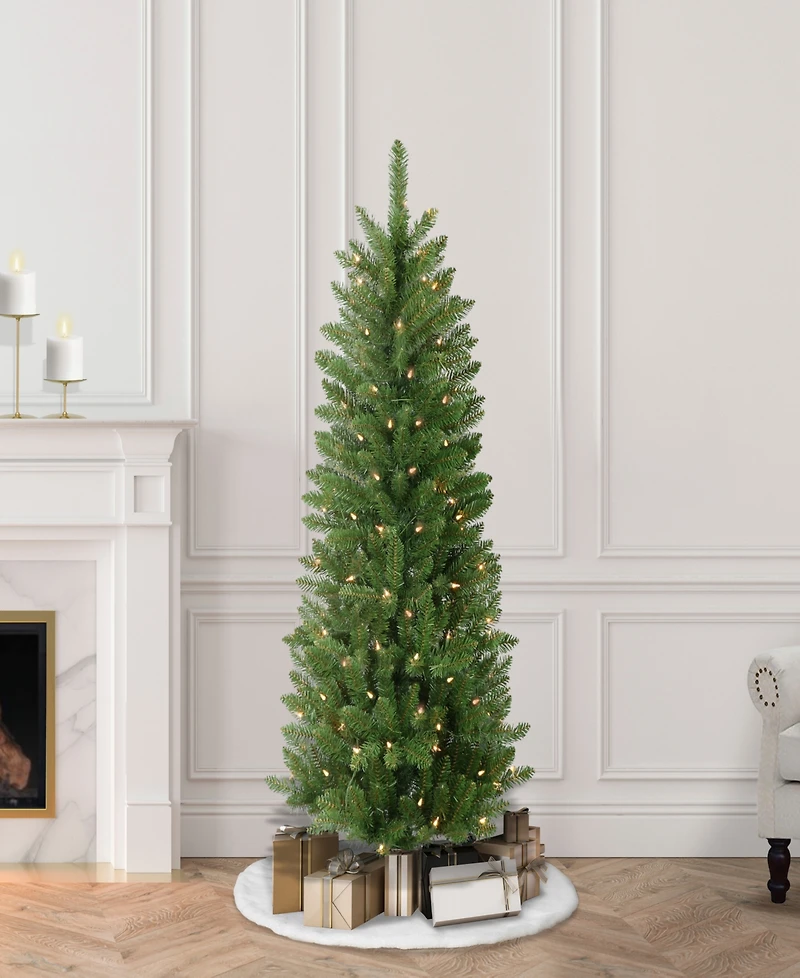 Puleo Pre-Lit Carson Pine Artificial Christmas Tree with Lights