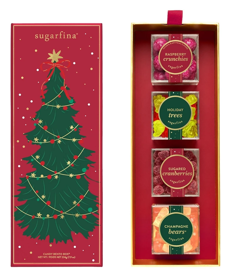 Sugarfina Holiday 2025 Christmas Tree Bento Candy Box, 4-Pc.
