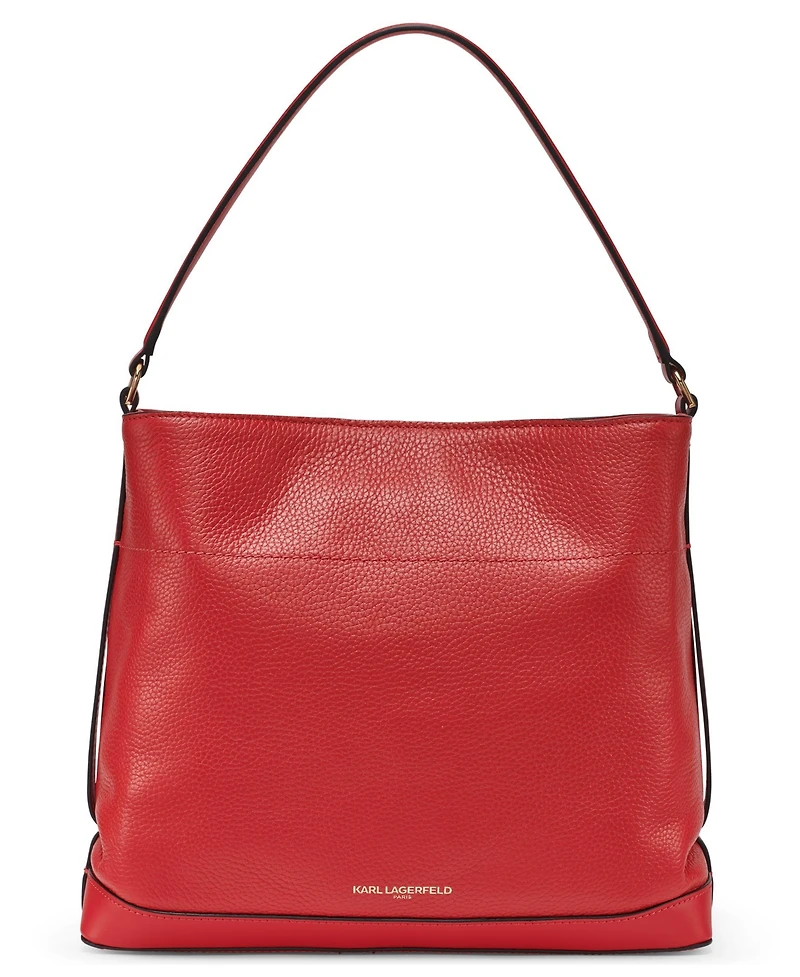 Karl Lagerfeld Paris Gisele Hobo Magnetic Shoulder Bag