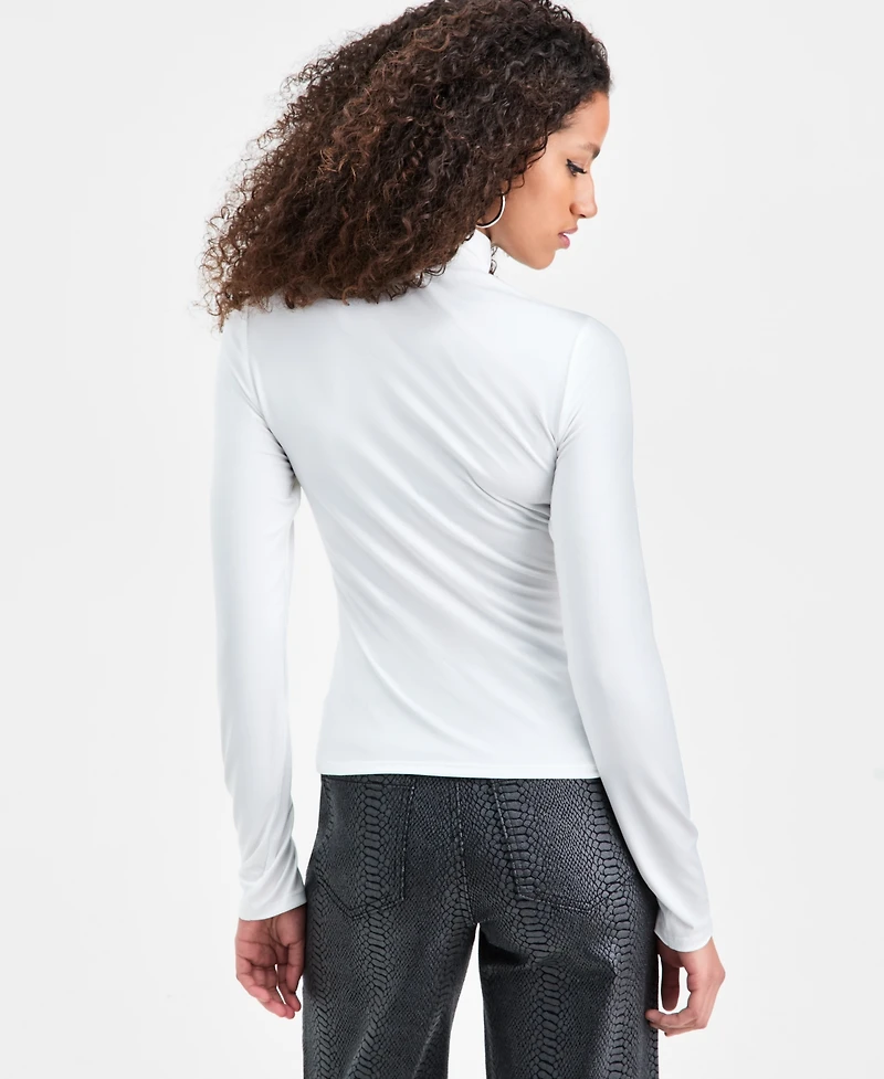 And Now This Women's Mock-Neck Jersey Long-Sleeve Top, Macy's Exclusive